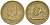 Британские Восточно-Карибские территории 5 центов 1955 Елизавета II (1952-2022), парусник KM 4 никель латунь 108-1123