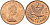 Фолклендские острова 2 пенса 1974 Елизавета II (1952-2022), магелланов гусь KM 3 бронза 4153-657