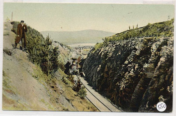 ВЫЕМКА В Г. КОСОТУР ЗЛАТОУСТ ПАРОВОЗ 153-10-22