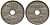ГРЕЦИЯ 10 ЛЕПТА 1912 КОРОЛЬ ГЕОРГ I (1863-1913), СОВА KM 62 никель 4538-1022
