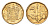 ЮАР 10 центов 1994 герб, цветок алоэ KM 135 сталь плакированная бронзой UNC 4694-667
