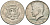США 1/2 доллара (50 центов) 1968 D, Джон Кеннеди KM 202a серебро 221-1025