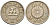 ЯПОНИЯ 5 СЕН 1892 ГОД 25, ИМПЕРАТОР МИЦУХИТО (МЭЙДЗИ) (1867-1912) KM 19 медно-никель 119-235