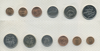 Исландия набор из 6 монет 1981-1996 UNC 3-6-3-63