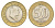 Турция 50 курушей 2005 Кемаль Ататюрк KM 1168 биметалл 4577-437
