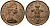 Великобритания 2 пенса 1977 Елизавета II (1952-2022) KM 916, Spink 4235 (C1) бронза 4381-322