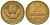СССР 2 копейки 1983 Y 127a, Schon 76a латунь BUNC 4564-567