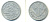 Франция 2 франка 1943 правительство Виши KM 904.1 алюминий 83-522