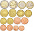 Эстония евронабор из 8 монет 2011 1, 2, 5, 10, 20, 50 евроцентов, 1 и 2 евро UNC 183-1151