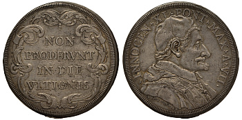 Ватикан 1 пиастр A VII (1682/1683) Иннокентий XI Dav. 4091, Muntoni 35 серебро 00-000-00