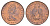 Остров Мэн 2 пенса 1975 PM, Елизавета II (1952-2022) KM 21 бронза aUNC 4652-734