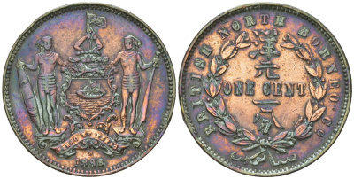 Северное Борнео 1 цент 1888 KM 2 бронза 55-114