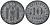 Ашаффенбург (Бавария) 10 пфенингов 1917 Funck 23.2A, Men05 792.4, Men18 1074.4 цинк 4525-1055