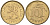 ФИНЛЯНДИЯ 10 ПЕННИ 1965 S KM 46 алюминиевая бронза 192-1028