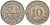 Мальта 10 центов 1972 баржа Великого магистра KM 11 медно-никель 82-615