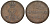 Ганновер 2 пфеннига 1844 S, Эрнст Август (1837-1851) KM 174.2, AKS 123, J. 55 медь 75-1814