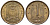Нидерландские Антилы 1 цент 1970 Юлиана (1948-1980) KM 8 бронза UNC 4118-846