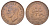 ЮАР 1 пенни 1942 Георг VI (1936-1952) KM 25 бронза 4645-842