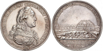 Саксония 2 талера 1786 выход из шахты приносит удачу, 46,67 грамм Slg. Merseburger 2518, Schnee 1085, Museler 56.1.4/26, Slg. Vogelsang 845 серебро 10-002-57