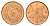 Япония 1 сен 1936 Год 11, Император Хирохито Сева (1926-1989) Y 47 бронза UNC 4695-946
