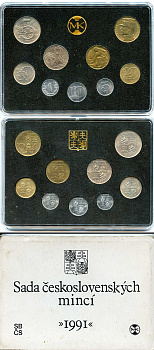 Чехословакия официальный набор из 9 монет 1991 KM MS 12 UNC 00-00