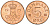 Дания 5 эре 1973 S; B, Маргрете II (1972-2024) KM 859.1 железо плакированная медью aUNC 3955-545