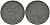 ДАНИЯ 1 ЭРЕ 1961 С; S, ФРЕДЕРИК IX (1947-1972) KM 839.2 цинк 4564-1142