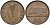 Ирландия 1/2 пенни 1942 свинья с поросятам KM 10 бронза 4132-325