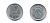 ШВЕЦИЯ 10 ЭРЕ 1965 U, ГУСТАВ VI (1950-1973) KM 835 медно-никель UNC 51-5219