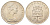 Гибралтар 1 крона 1968 Елизавета II (1952-2022), старый замок KM 4 медно-никель UNC 11-176-15