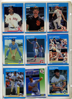 США КАРТОЧКИ БЕЙСБОЛЬНЫЕ 9 штук разных 7501-6