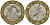 Франция 10 франков 1988 тип гений Бастилии KM 964.1, Le Franc 375.2 биметалл 4135-532