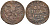 РОССИЯ ДЕНЬГА 1743 ЕЛИЗАВЕТА (1741-1761), Биткин 348, ВАРИАНТ 2А, ОРЕЛ ТИПА (1738-1741), РОЗЕТКА ИЗ 6 ЛЕПЕСТКОВ KM 2 медь 155-434