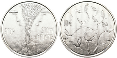 Финляндия 10 евро 2009 200 лет со дня основания сословного собрания. Боргоский сейм KM 173 серебро  PROOF 11-114-43