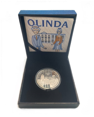 Бразилия 5 реалов 2016 ЮНЕСКО - Олинда, тираж 3.000 экземпляров, в оригинальной коробке, с сертификатом KM 732 серебро  PROOF  3-6-1-09