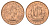 Великобритания 1/2 пенни 1966 Елизавета II (1952-2022) KM 896, Spink 4158 бронза aUNC 4662-1247