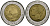Италия 500 лир 1983 R, Квиринальский дворец в Риме KM 111 биметалл 4138-636