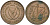 Кипр 5 милсов 1963 парусник KM 39 бронза 4566-1247