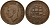 ЮАР 1 пенни 1938 Георг VI (1937-1952) KM 25 бронза 38-745