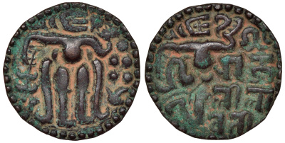 Цейлон  1192-1200 Sri Raja Lilavati (1192-1200, 1209-1210, 1211) Mitchainer 839 медь  00-00