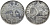 ФРГ 10 МАРОК 1972 F, ОЛИМПИАДА, СТАДИОН KM 133, J.404 серебро UNC 1520-1445