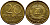 ГДР 20 пфеннигов 1969 А, первый год KM 11 латунь UNC 4395-251