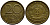 ГДР 20 пфеннигов 1969 А, первый год KM 11 латунь UNC 4398-111