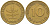 ФРГ 10 пфеннигов 1950 F KM 108, J. 383 сталь плакированная латунью 175-735