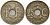 Франция 25 сантимов 1921 KM 867a медно-никель 51-3037