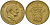 Дания 1 крона 1948 N;S, Фредерик IX (1947-1972) KM 837 алюминиевая бронза 4187-911
