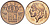 Бельгия 50 сантимов 1975 Belgie, Бодуэн I (1951-1993) KM 149.1 бронза 214-636