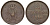 Ганновер 2 пфеннига 1845 B, Эрнст Август (1837-1851) KM 202.1, AKS 124, J. 75 медь 75-1824