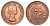 ЮАР 1 пенни 1953 Елизавета II (1952-2022), парусник KM 46 бронза 4517-1211