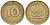 ФРГ 10 пфеннигов 1979 D KM 108, J. 383 сталь плакированная латунью 4132-1152